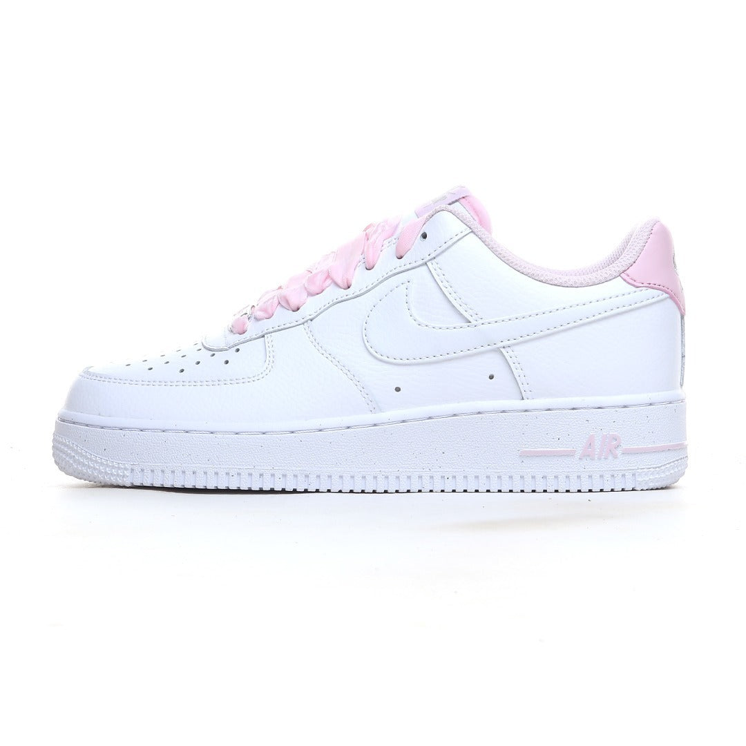 Nike Air Force 1 Low '07 "White/Pink Velvet Laces"
