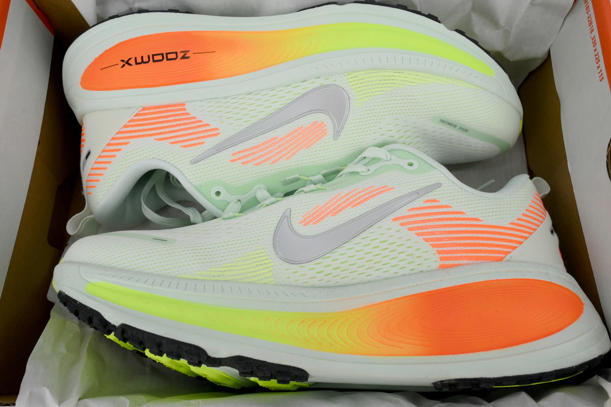 Nike Vomero 18 Running Shoes - Barely Green/Hyper Crimson