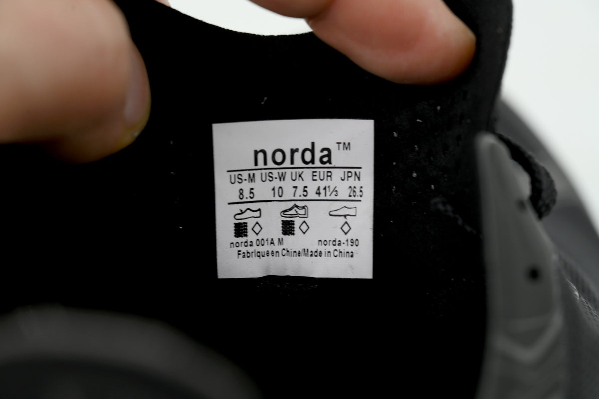 norda™ 001A Trail Running Shoes "Core Black"