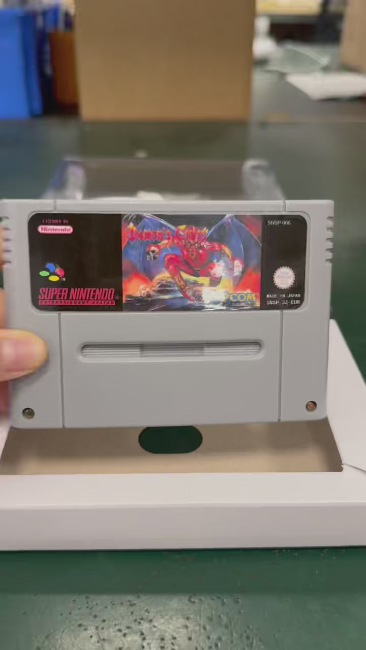 Demon's Crest Super Nintendo SNES PAL EUR Game Cartridge with Box
