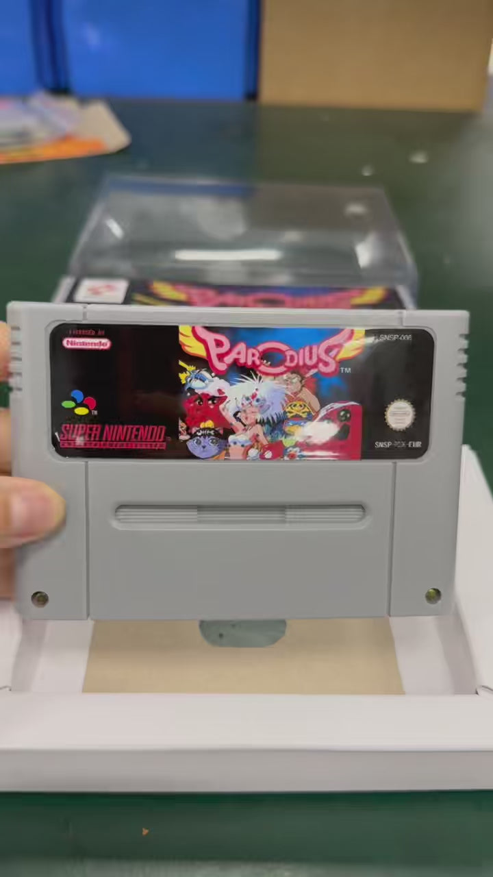 Parodius SNES Super Nintendo PAL EUR Video Game Cartridge with Box