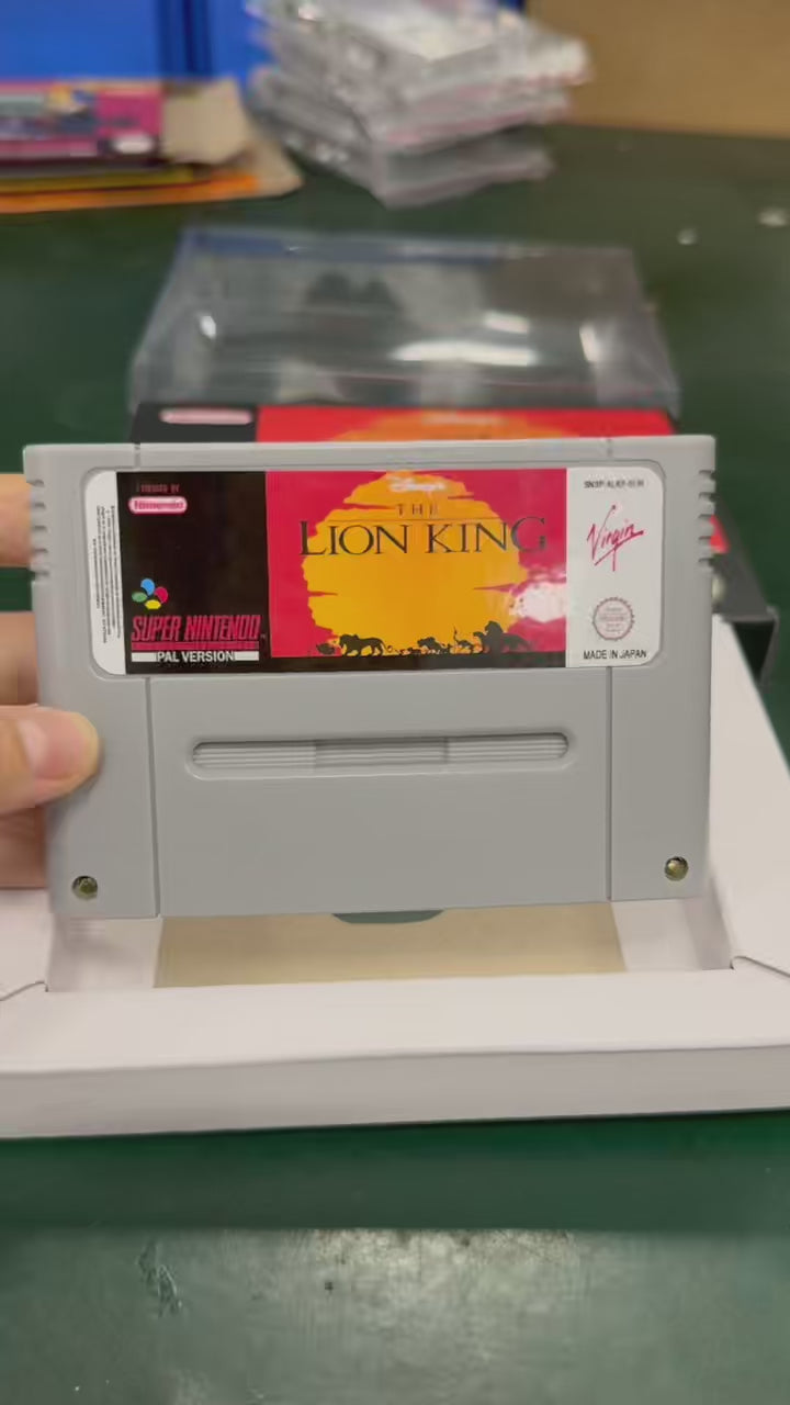 The Lion King SNES Super Nintendo PAL EUR Video Game Cartridge with Box
