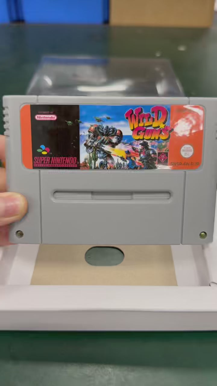 Wild Guns SNES Super Nintendo PAL EUR Video Game Cartridge with Box