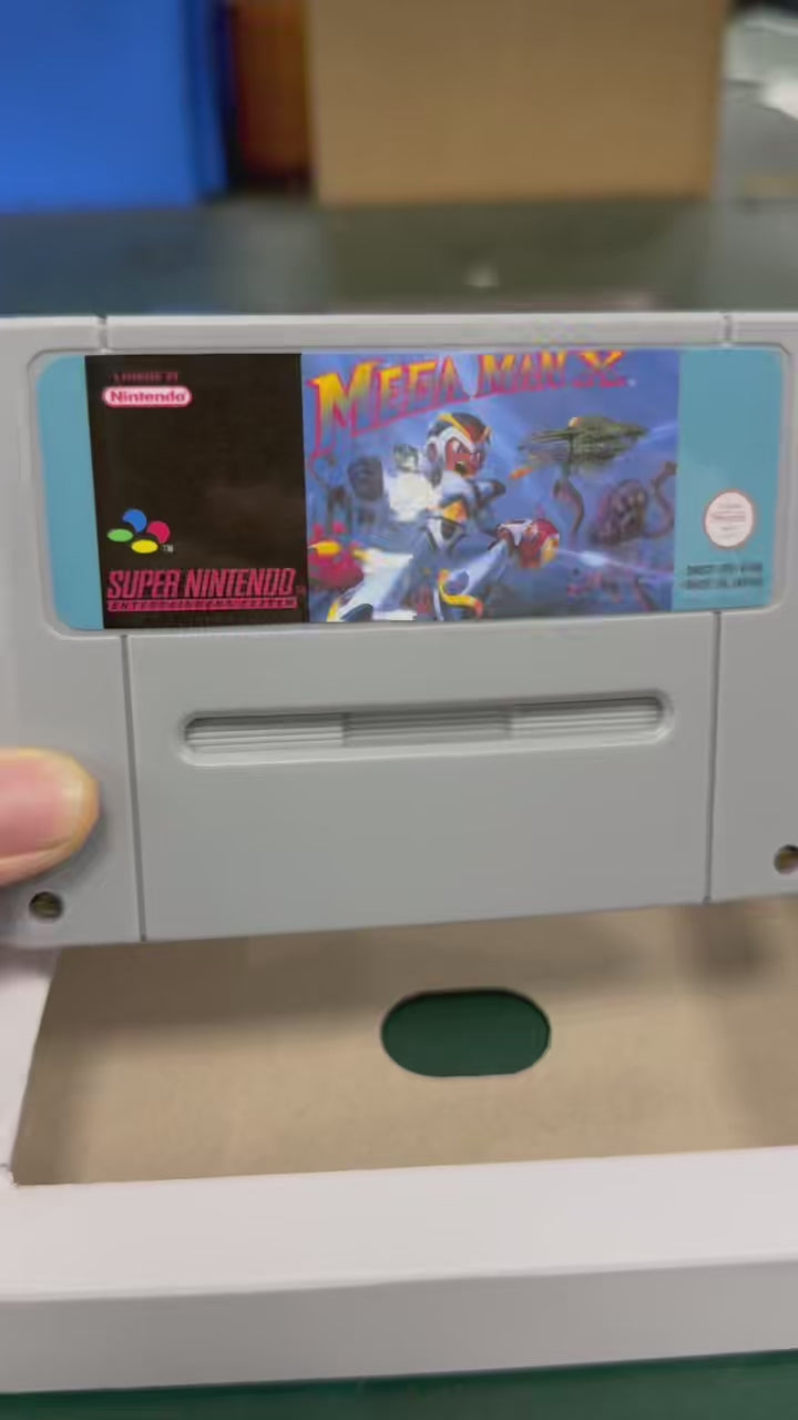 Mega Man X SNES Super Nintendo PAL EUR Game Cartridge with Box