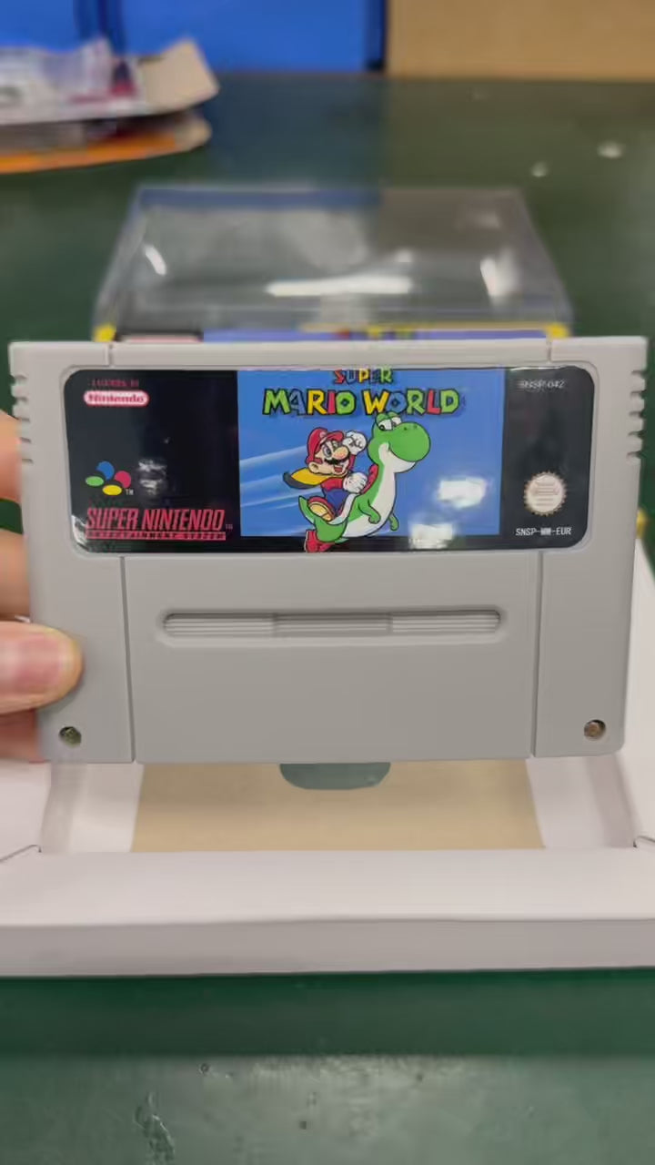 Super Mario world SNES Super Nintendo PAL EUR Video Game Cartridge with Box