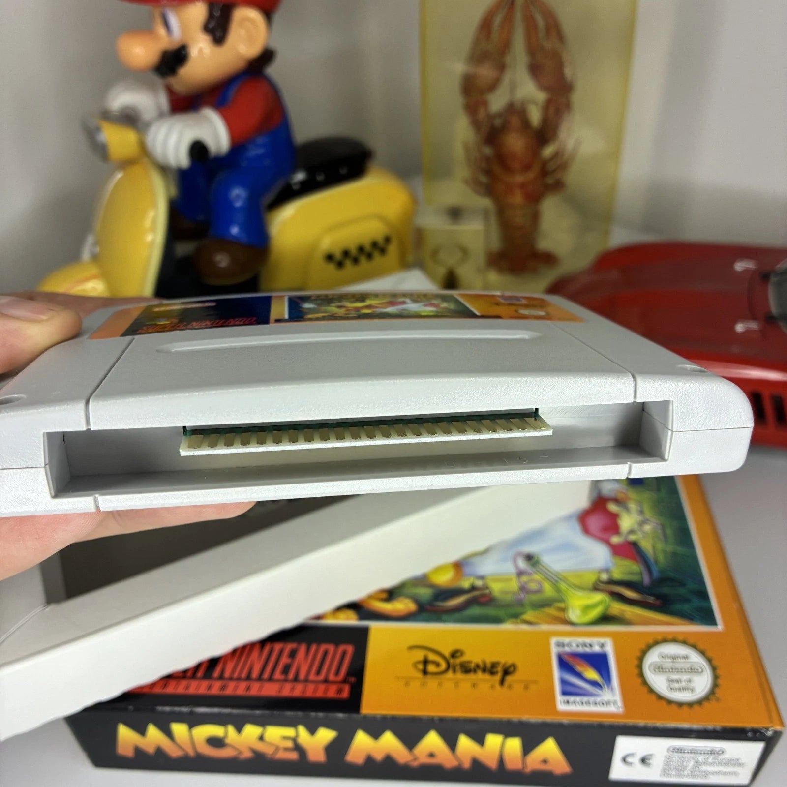 Mickey Mania SNES Super Nintendo PAL EUR Video Game Cartridge with Box