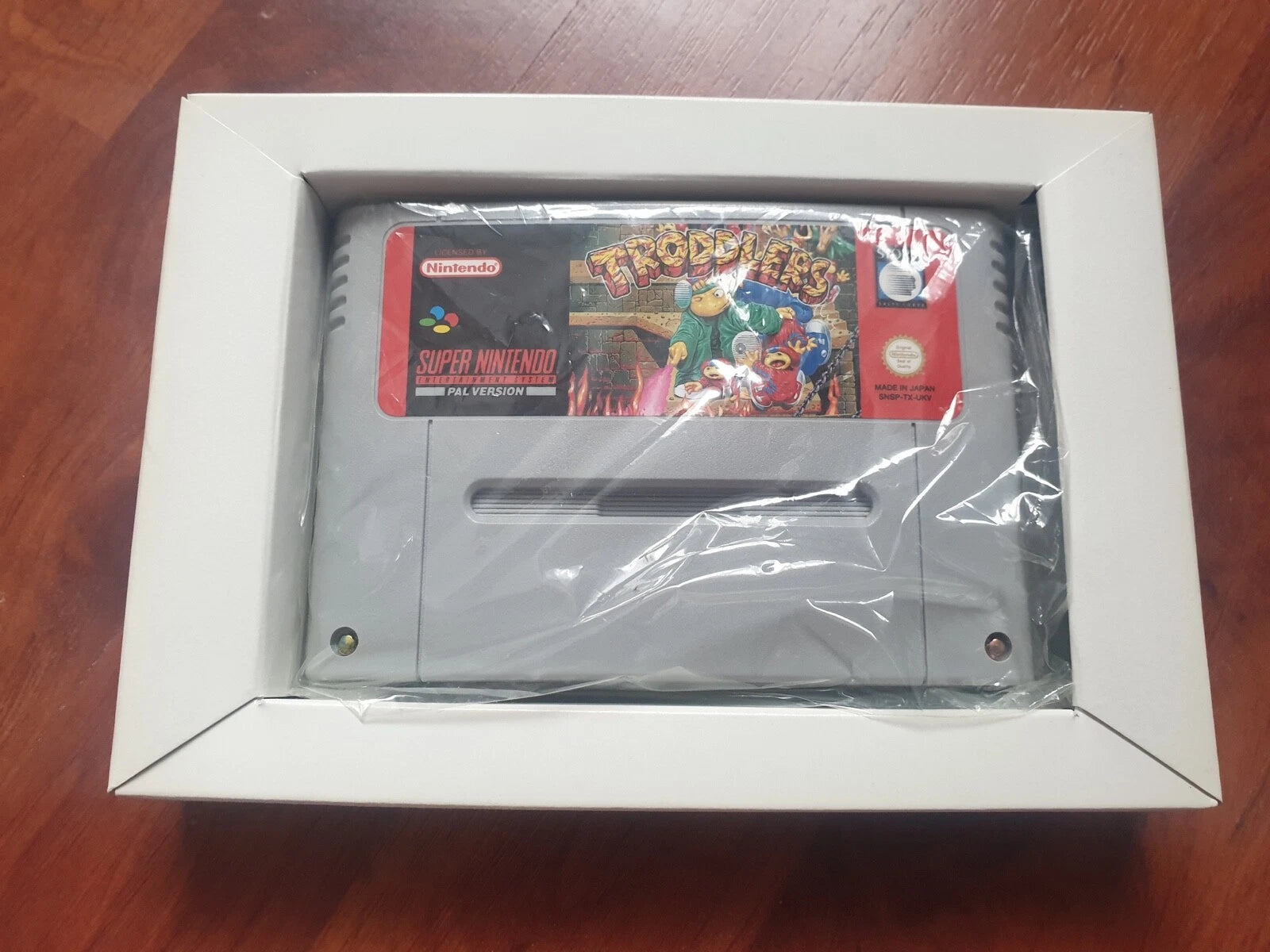 Troddlers SNES Super Nintendo PAL EUR Video Game Cartridge with Box