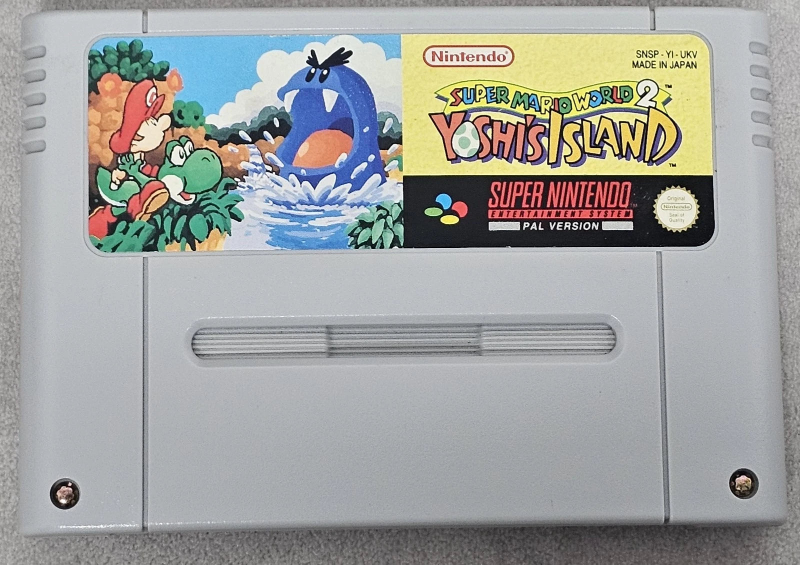 Super Mario World 2 Yoshi's Island SNES Cartridge (PAL UKV) – Tested, New Battery