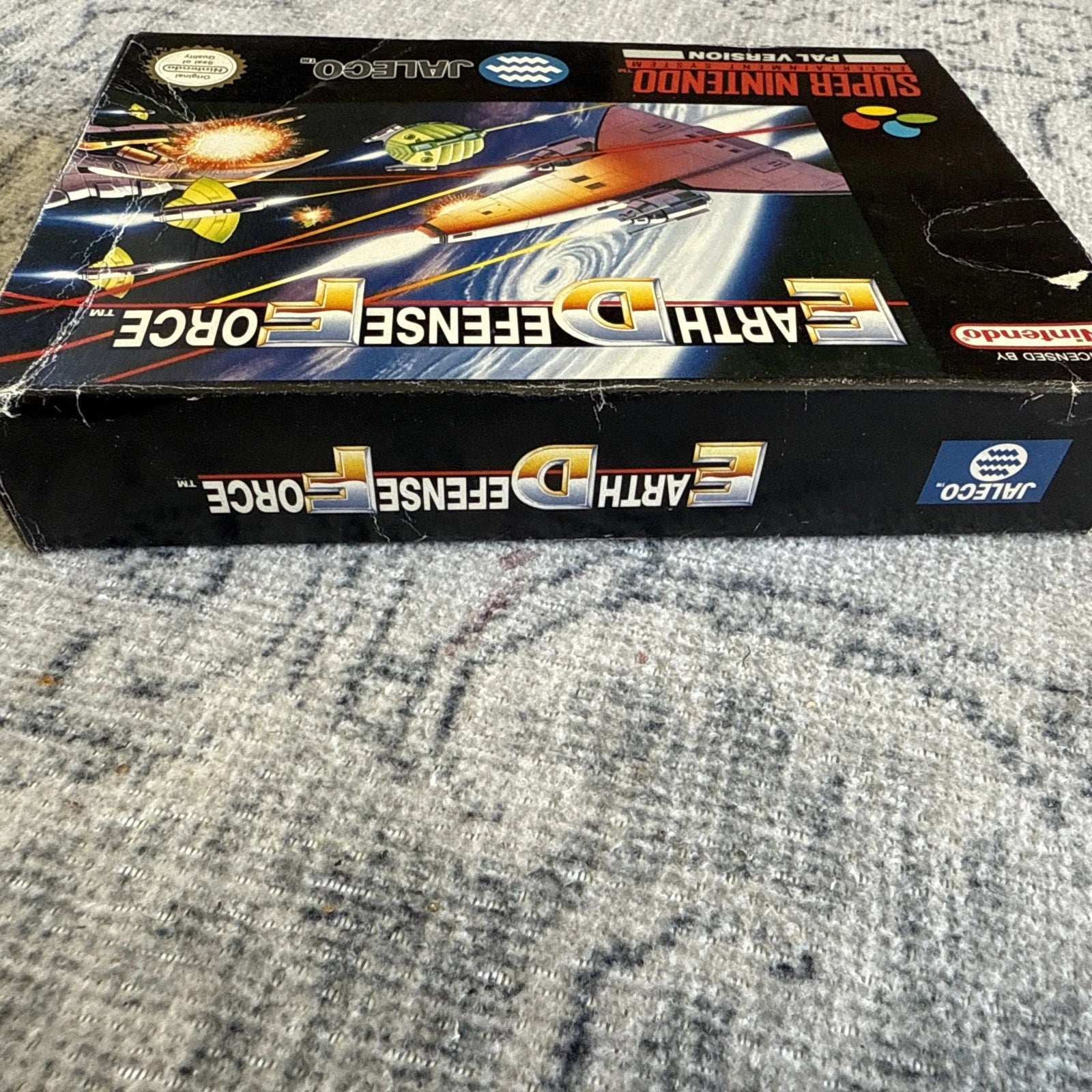 Earth Defence Force SNES Super Nintendo PAL EUR Video Game Cartridge with Box