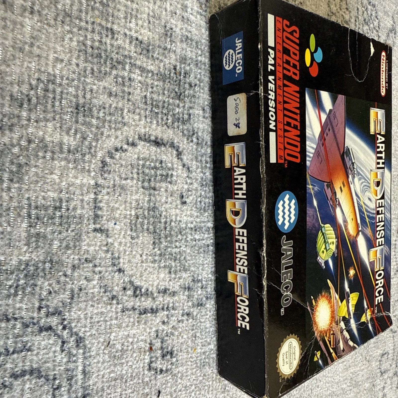 Earth Defence Force SNES Super Nintendo PAL EUR Video Game Cartridge with Box