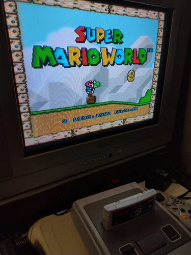Super Mario world SNES Super Nintendo PAL EUR Video Game Cartridge with Box