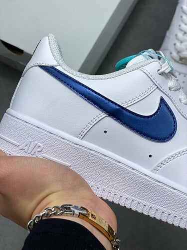 Nike Air Force 1 '07 Low "White/Metallic Blue"